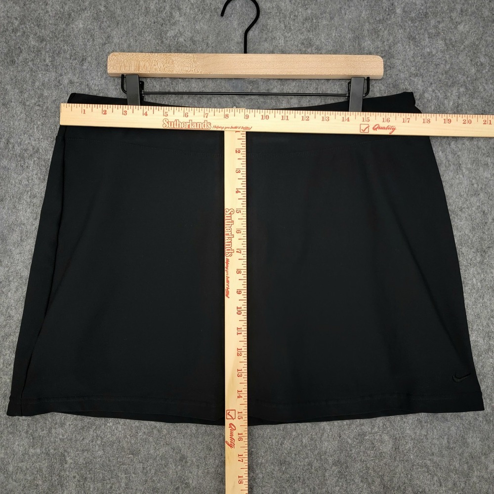 Nike Skort Womens L 12-14 Black Dri-FIT A-Line Tennis Running Shorts Athletic - Picture 7 of 13